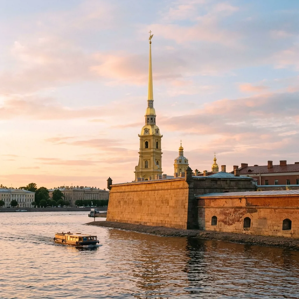 Петропавловская крепость с Невы