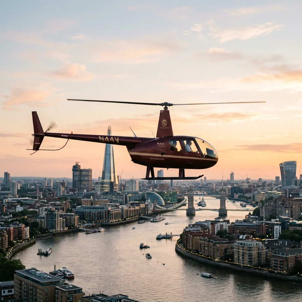 Полёт на вертолёте Robinson R44 над Москвой