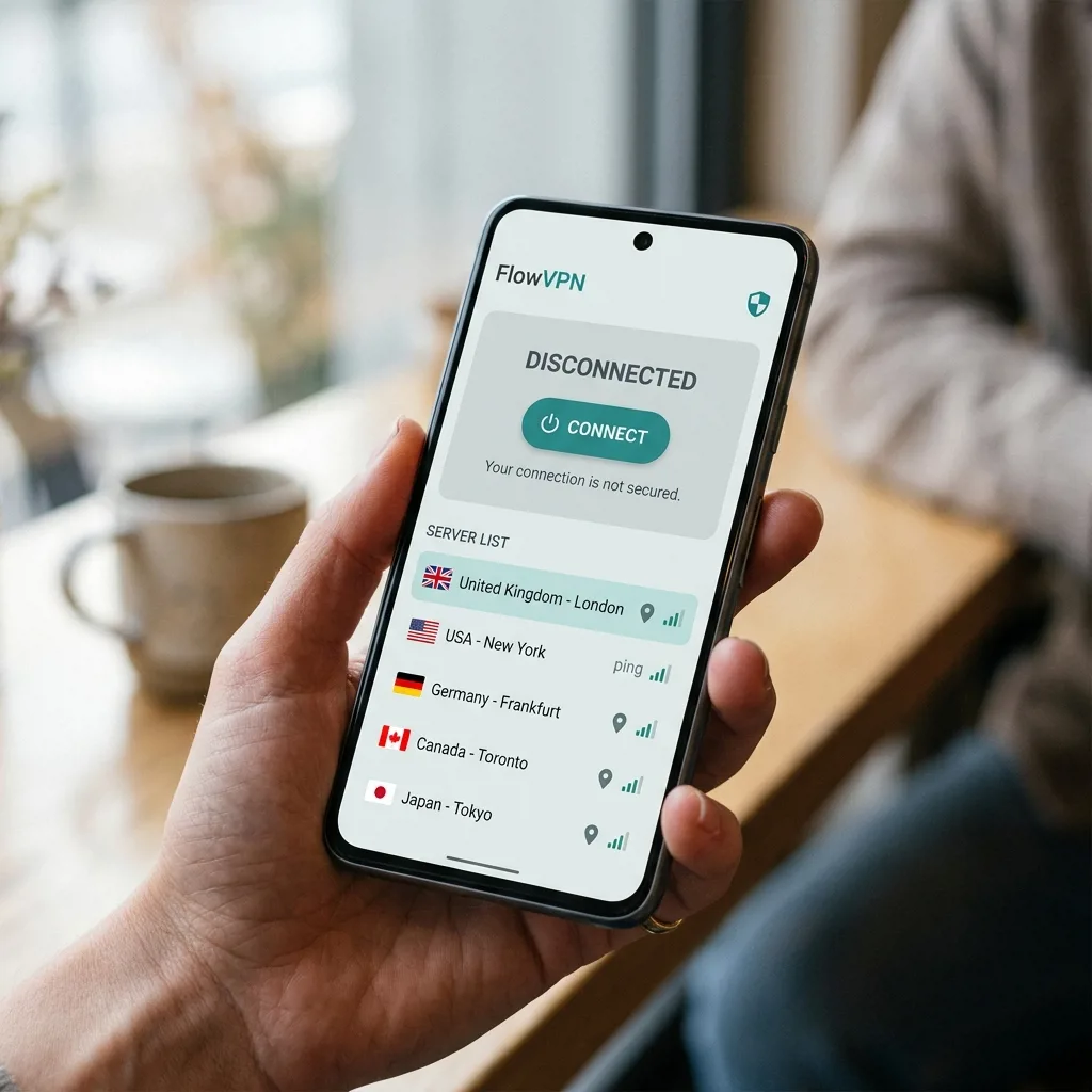 Приложение Happ на экране Android-смартфона