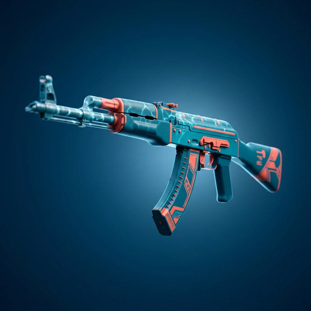 Скин AK-47 Аквамарин из бюджетного кейса