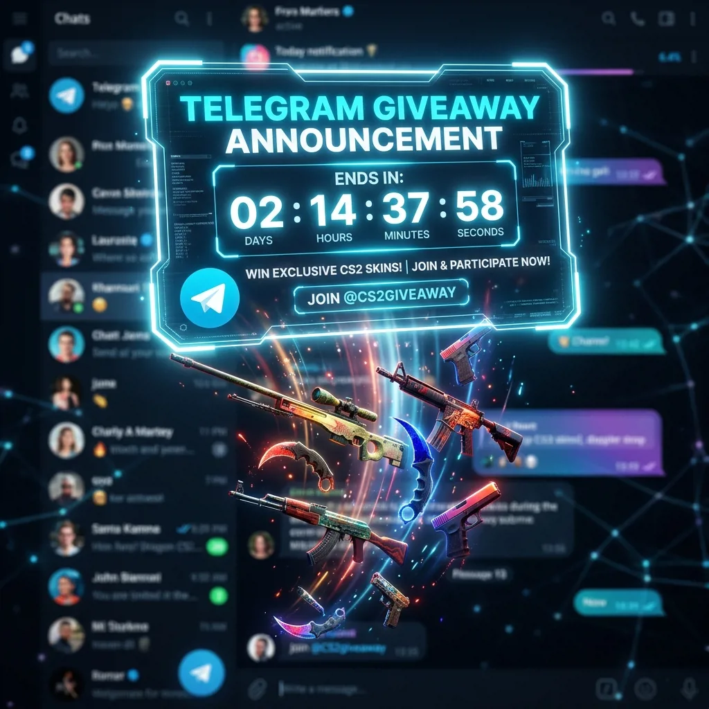 Розыгрыши скинов в Telegram