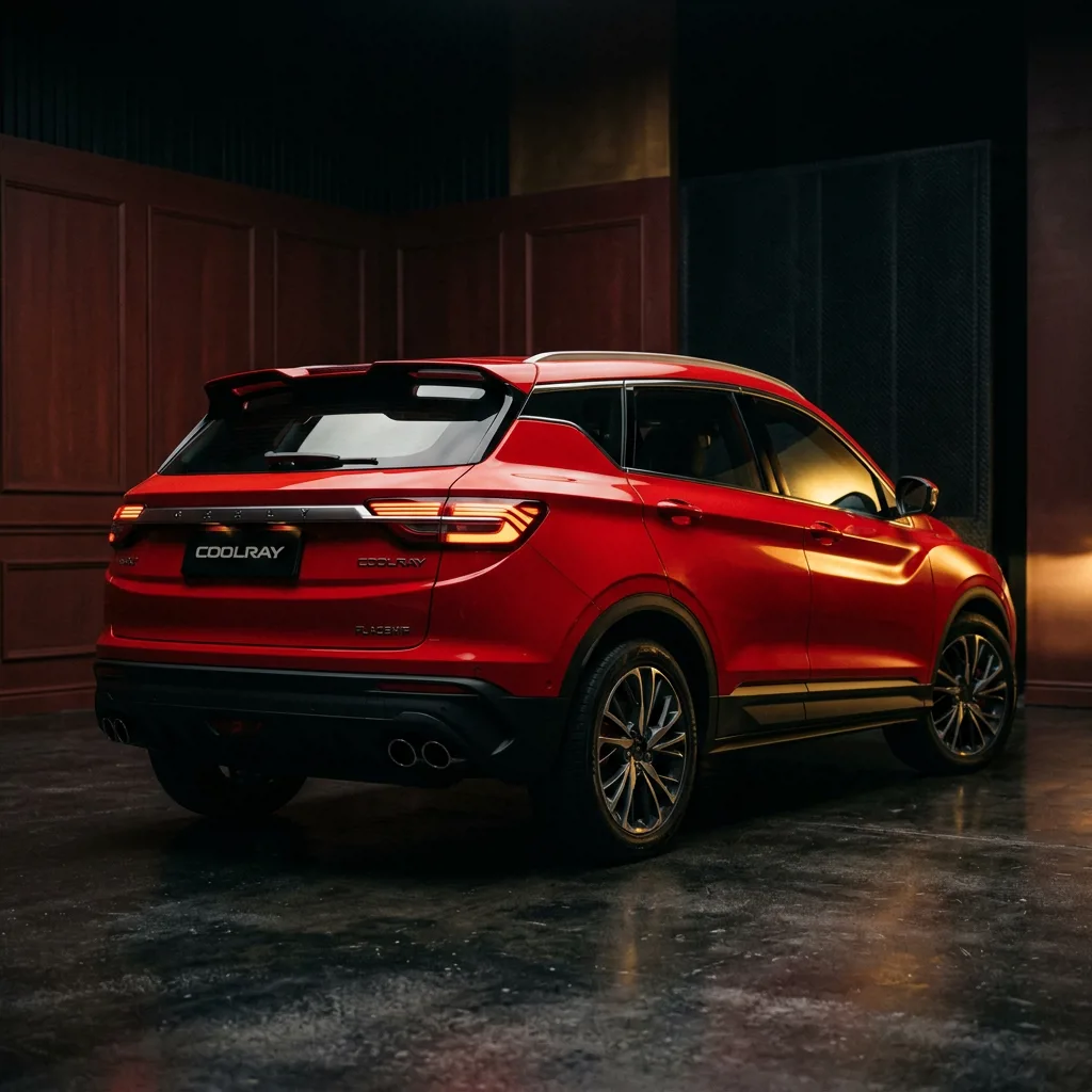 Geely Coolray в комплектации Flagship, красный цвет