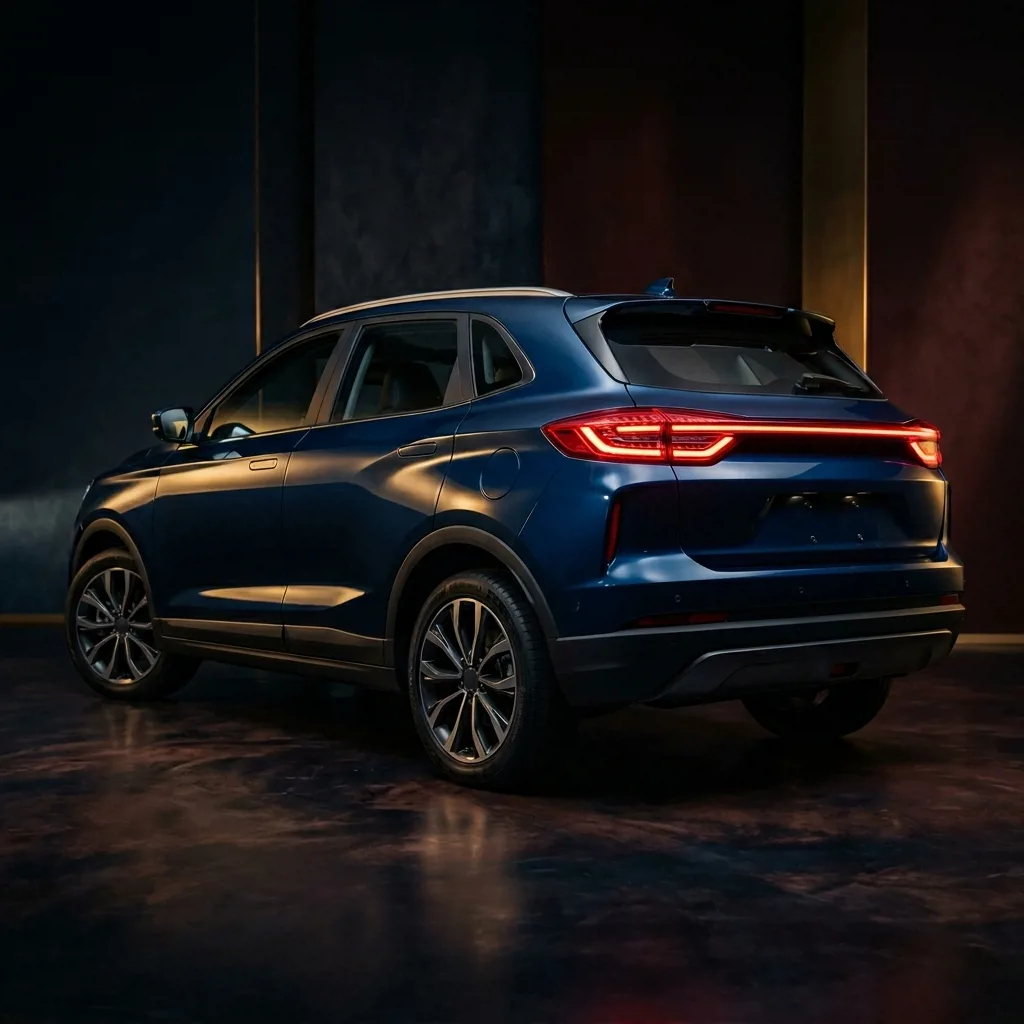 Geely EX5 Luxury в синем цвете