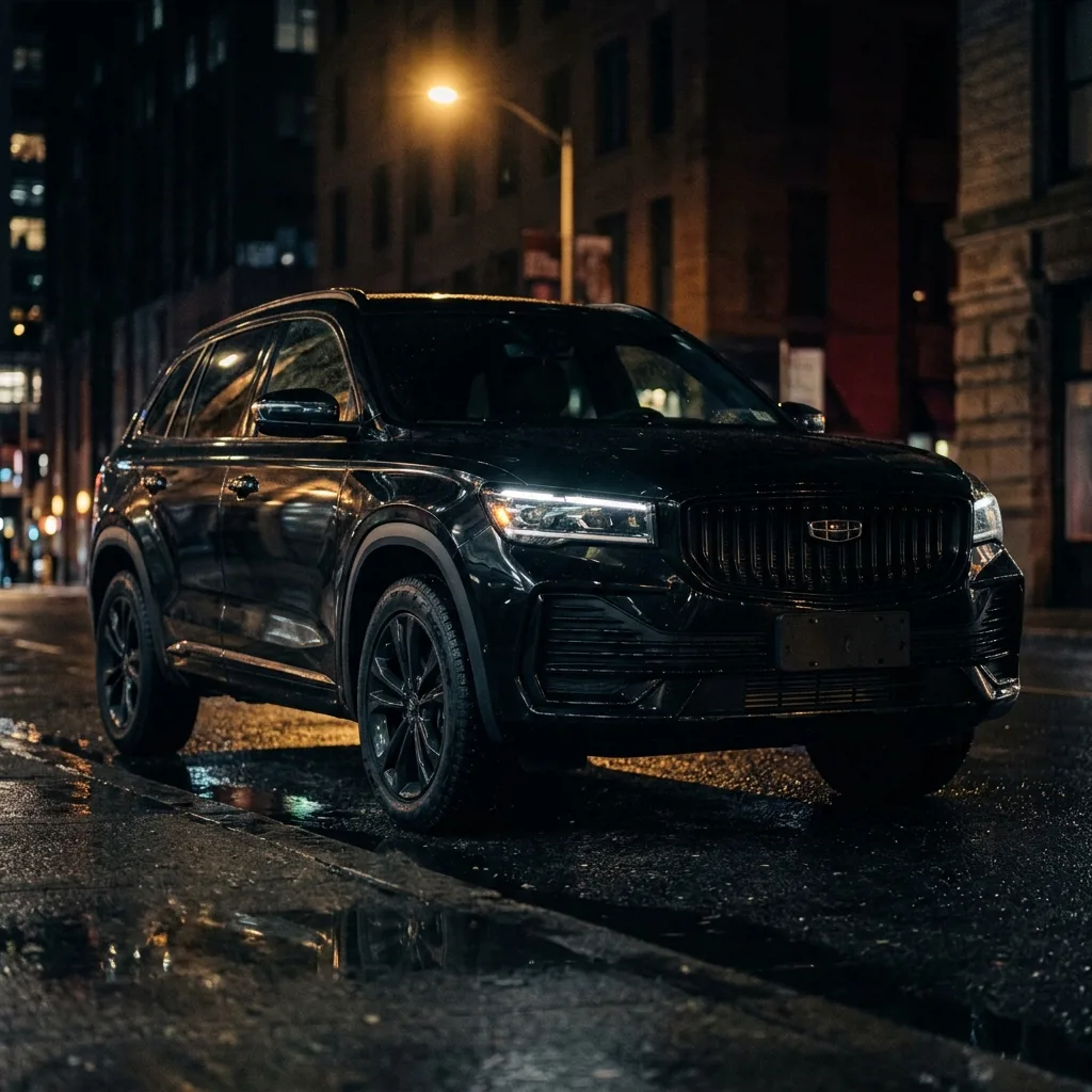 Geely Monjaro чёрного цвета — премиальный полноразмерный кроссовер