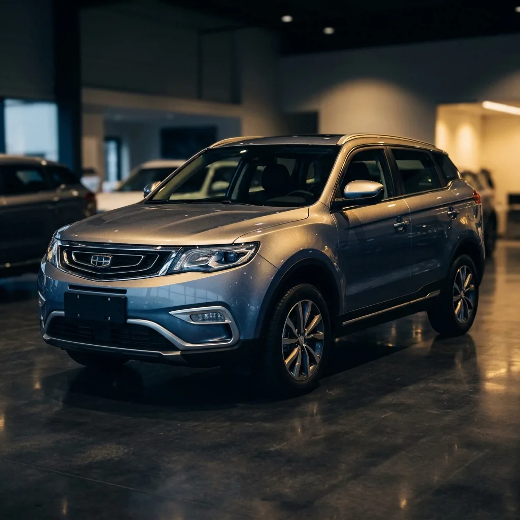 Geely EX5 в комплектации Luxury, серебристый металлик