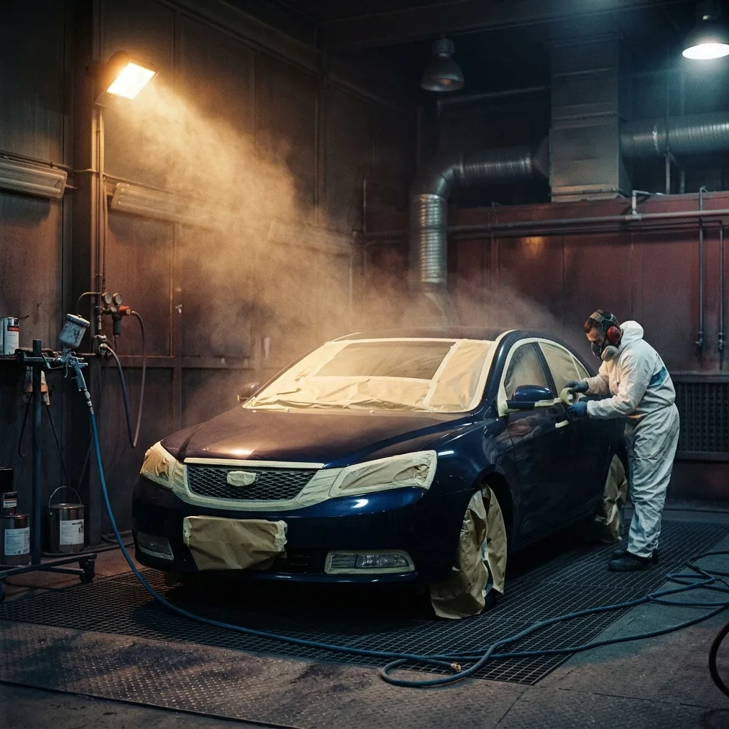 Кузовной ремонт автомобиля Geely в Астрахани