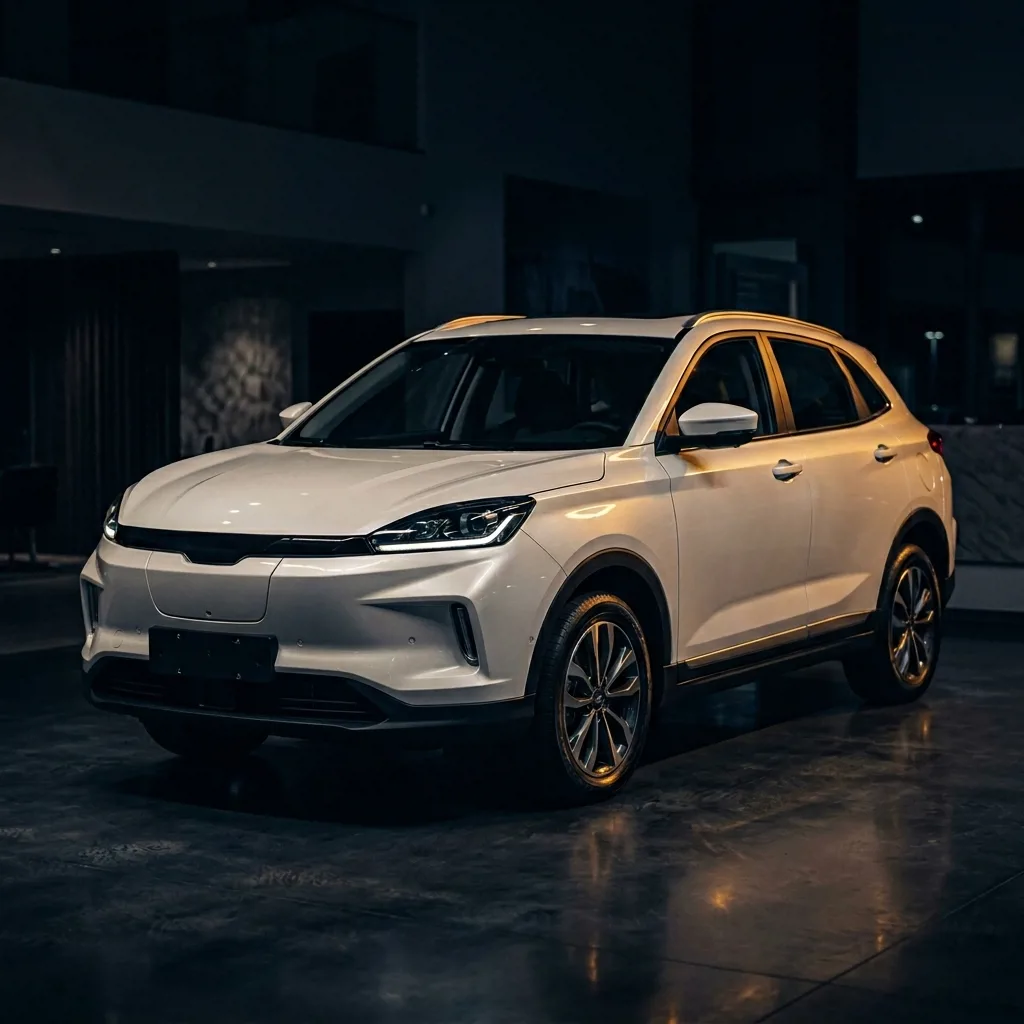 Geely EX5 в комплектации Comfort, белый цвет кузова