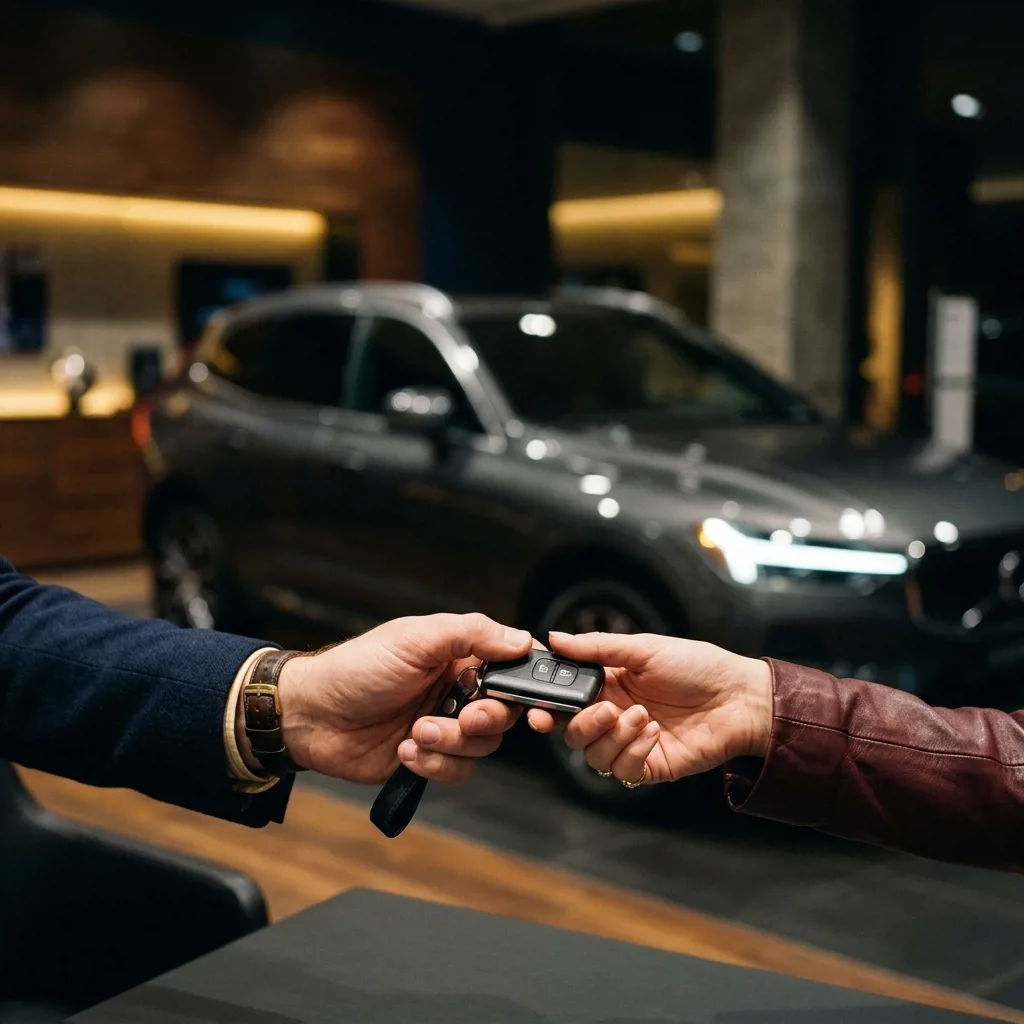 Передача ключей клиенту — выдача автомобиля Geely