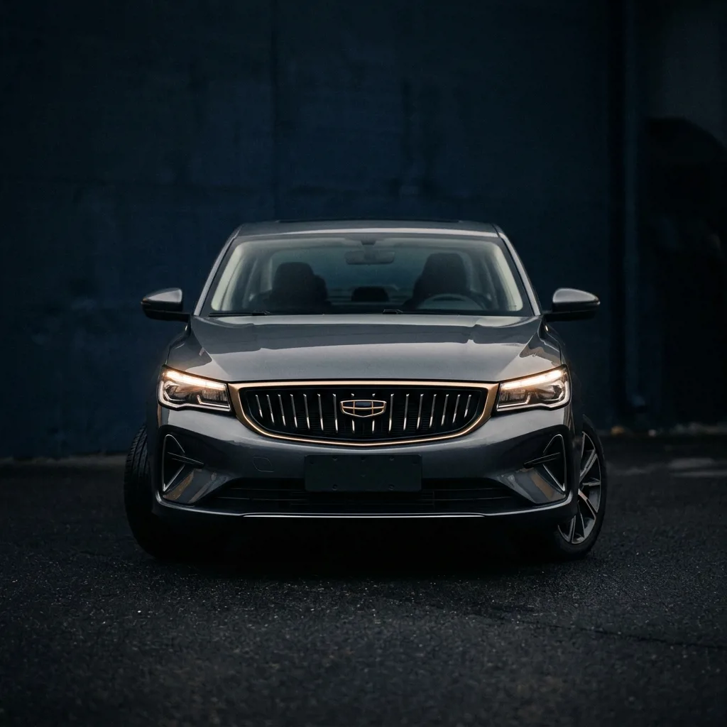 Geely Emgrand серого цвета спереди