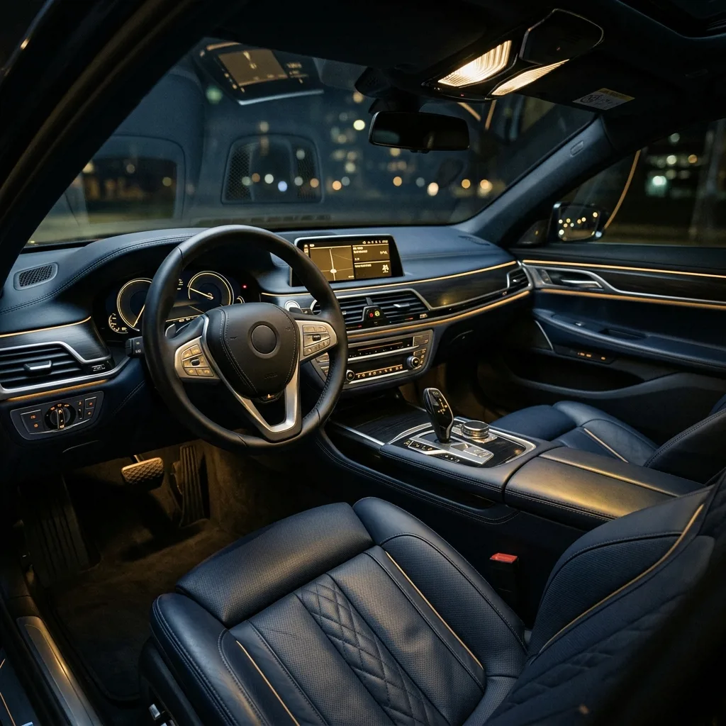 Интерьер Geely Emgrand — просторный салон с кожаными сиденьями