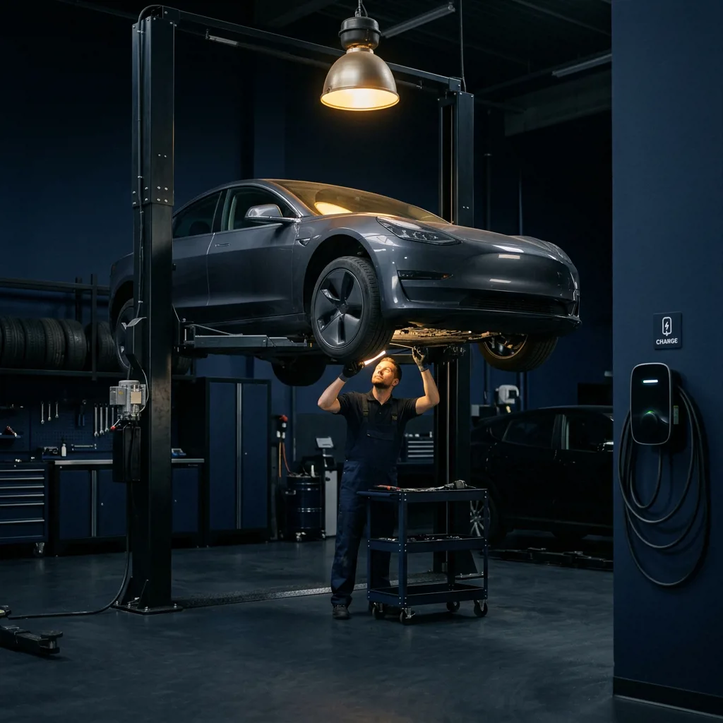 Сервисный центр Geely с зарядной станцией для электромобилей