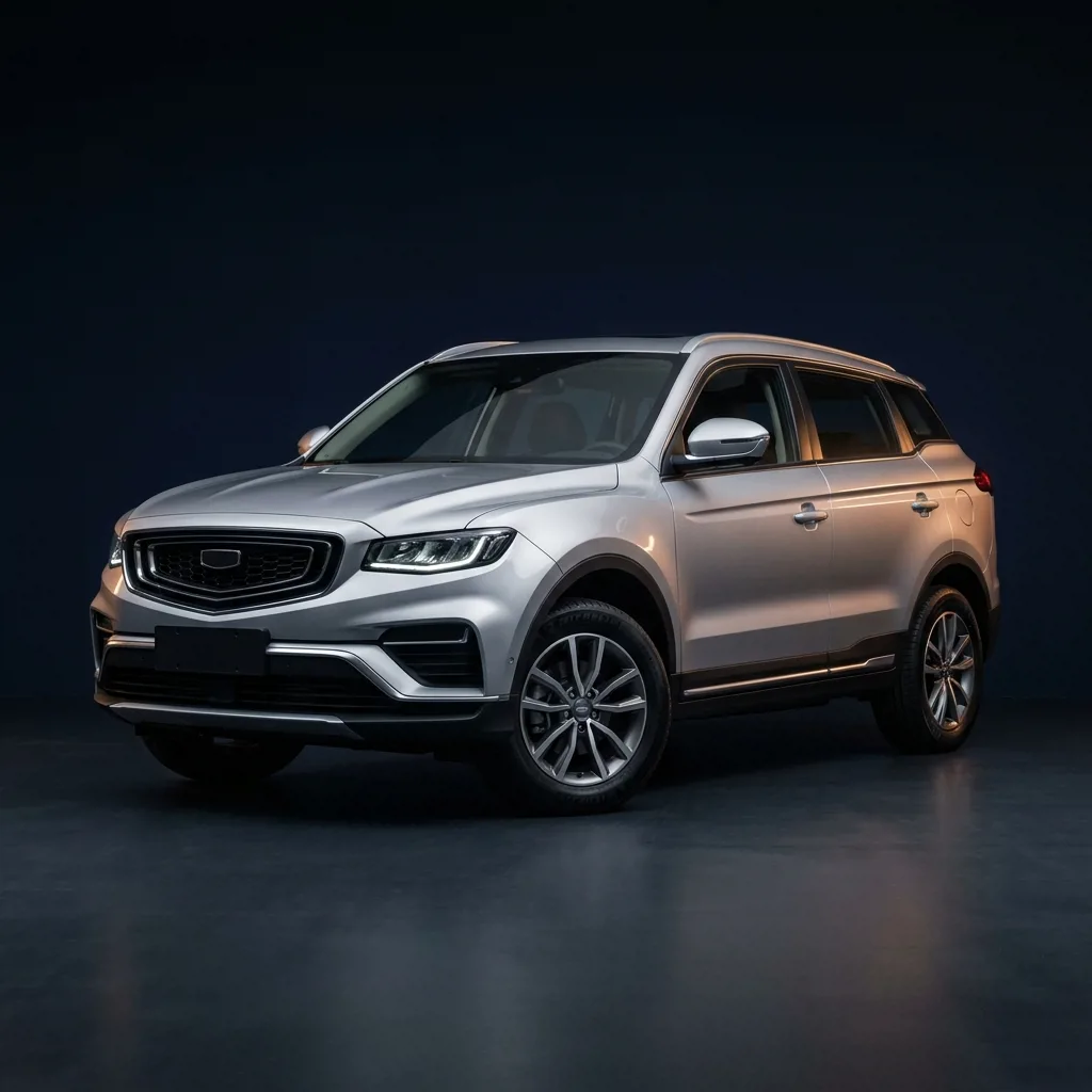 Geely Atlas Pro Luxury — серебристый кроссовер в расширенной комплектации