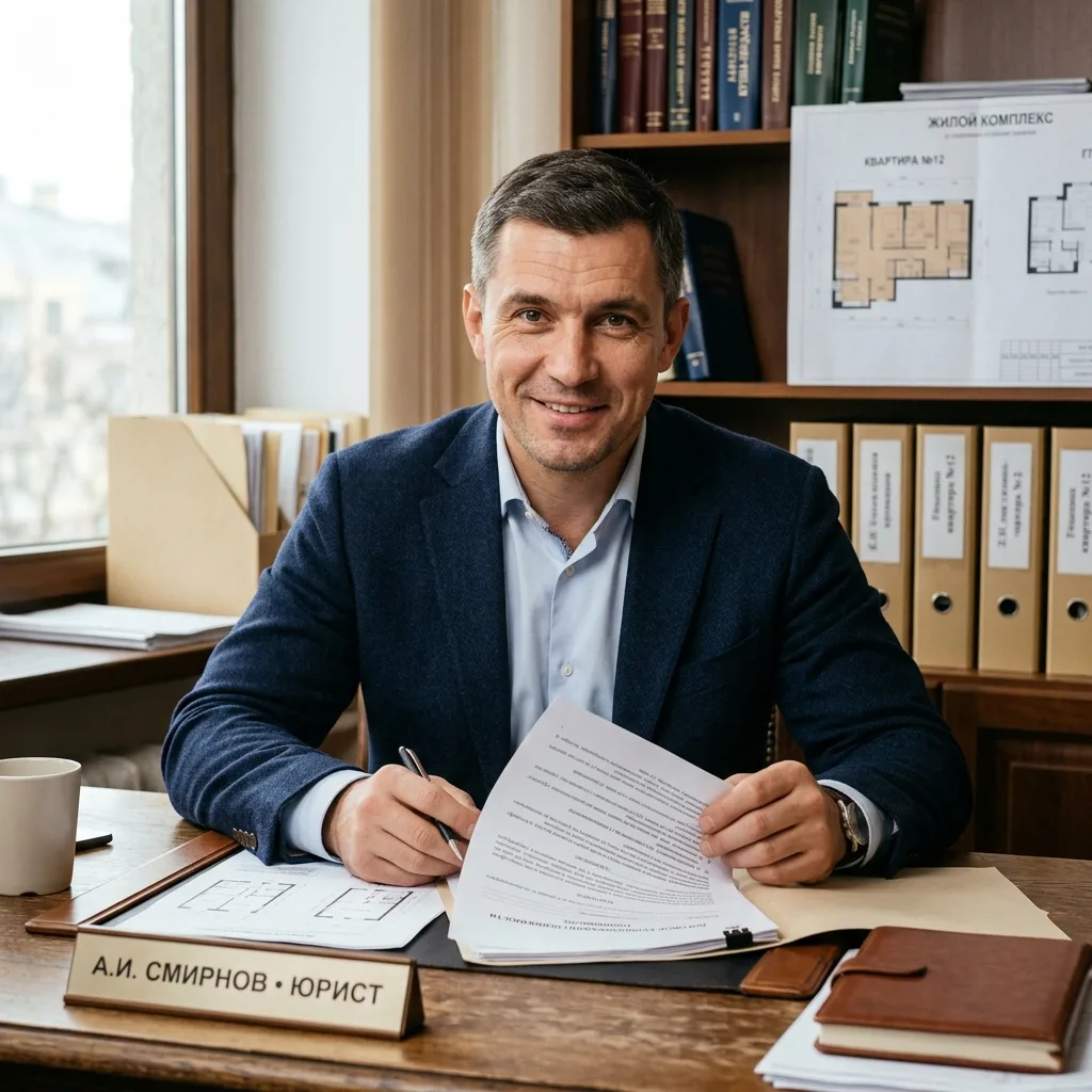 Юрист проверяет документы на квартиру