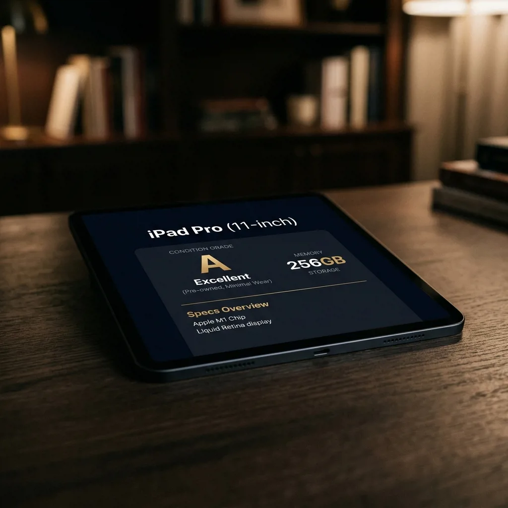 Карточка товара iPad с указанием состояния и памяти