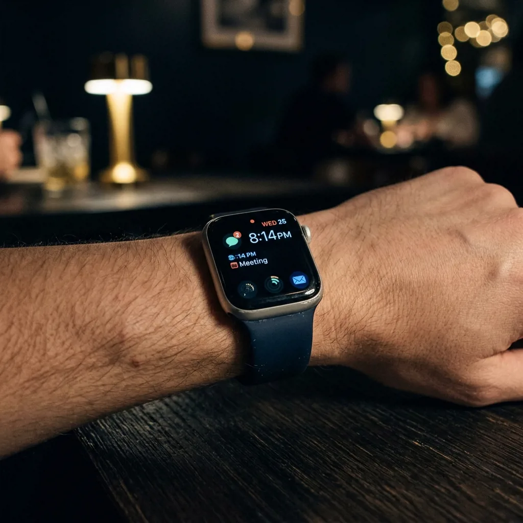 Apple Watch SE на запястье — уведомления, звонки и тренировки