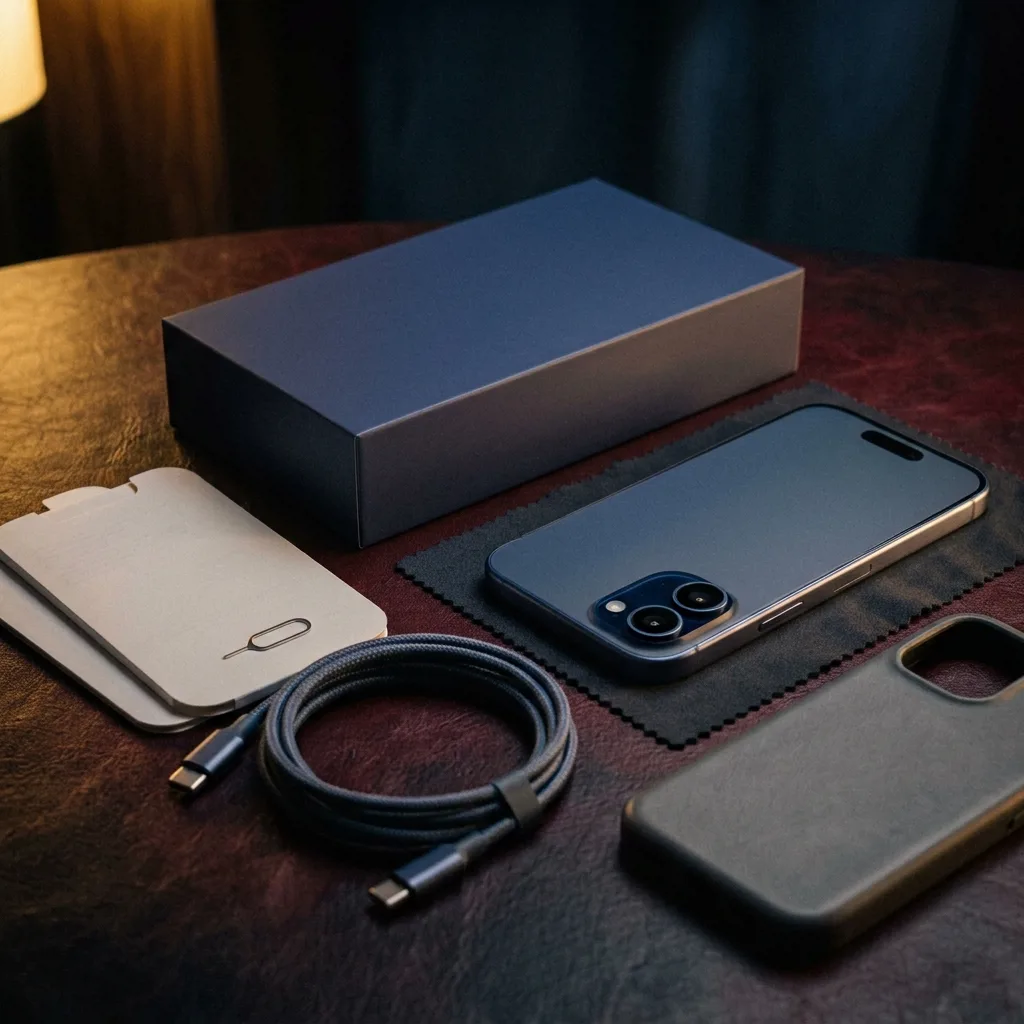 iPhone 16 256 ГБ — комплект поставки и коробка
