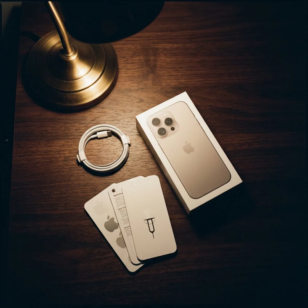 iPhone 15 Pro 256 ГБ — комплект поставки и коробка