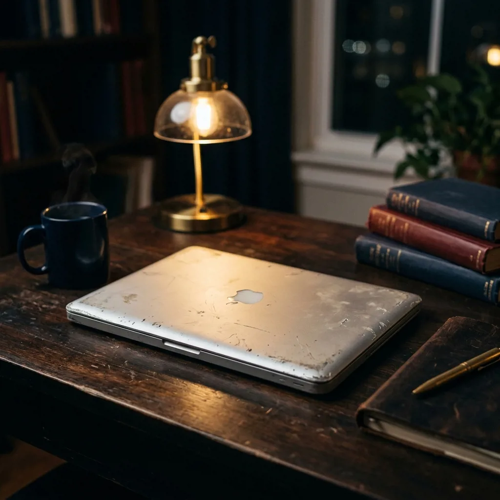 MacBook в хорошем состоянии — заметные следы использования