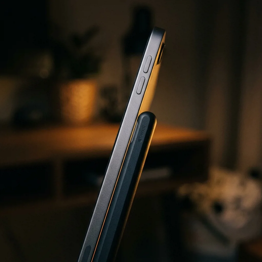 Apple Pencil второго поколения примагничен к боковой грани iPad mini 6