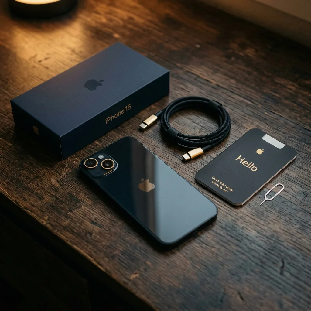Комплект поставки iPhone 15 256 ГБ