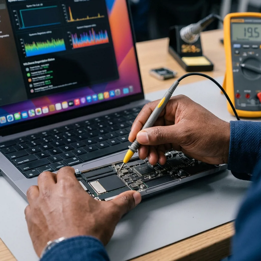 MacBook Pro 14 M2 Pro перед сдачей на выкуп в офисе в Санкт-Петербурге