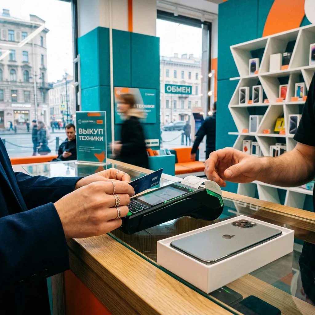 Оплата техники при получении в офисе Re:Скупка в Санкт-Петербурге
