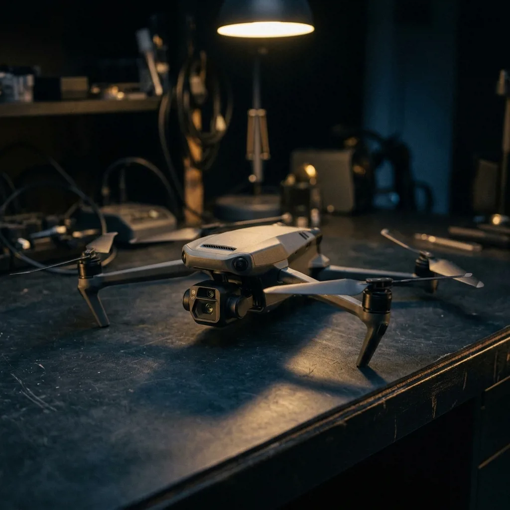 Квадрокоптер DJI Mavic на столе оценщика