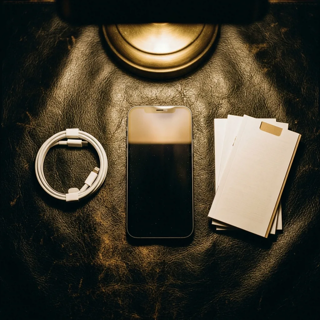 iPhone 12 512 ГБ — комплект поставки с кабелем
