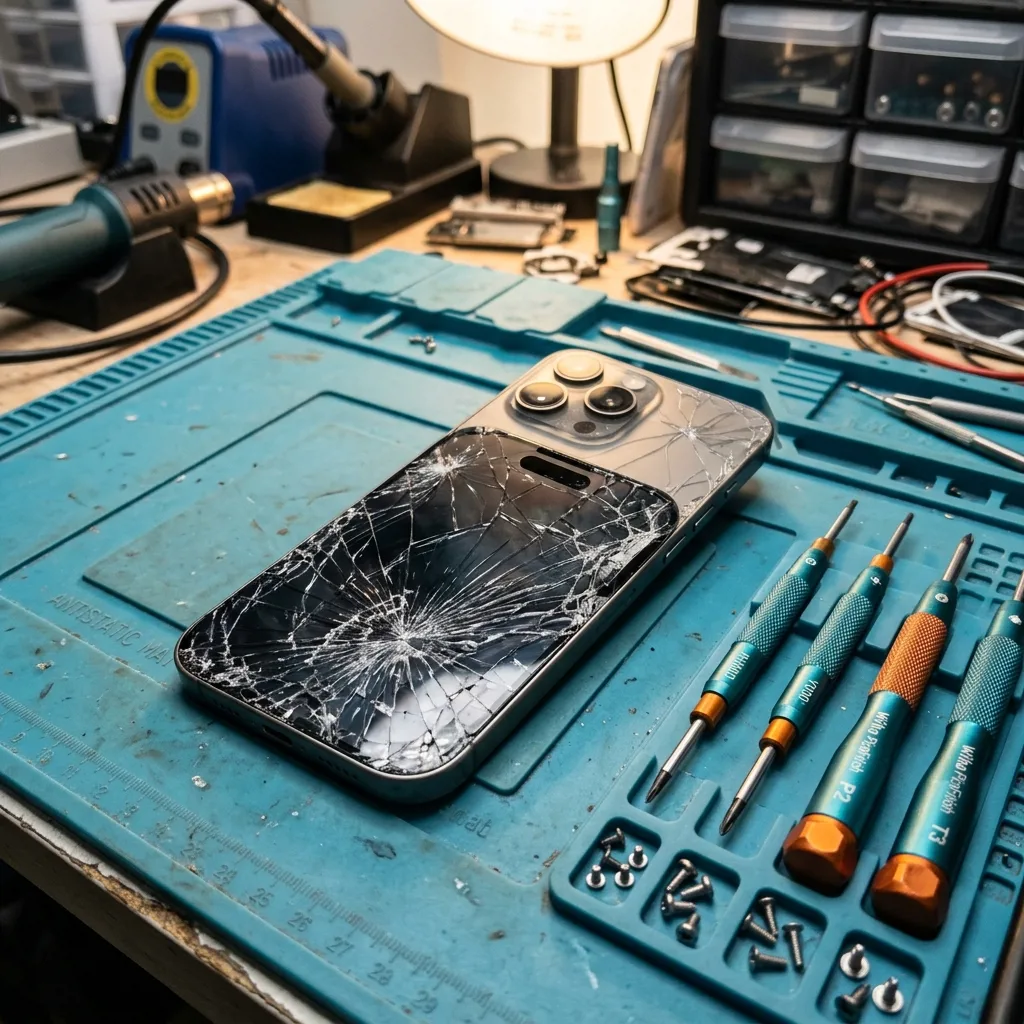 Разбитый iPhone 16 Pro Max — тоже выкупаем на запчасти и под восстановление