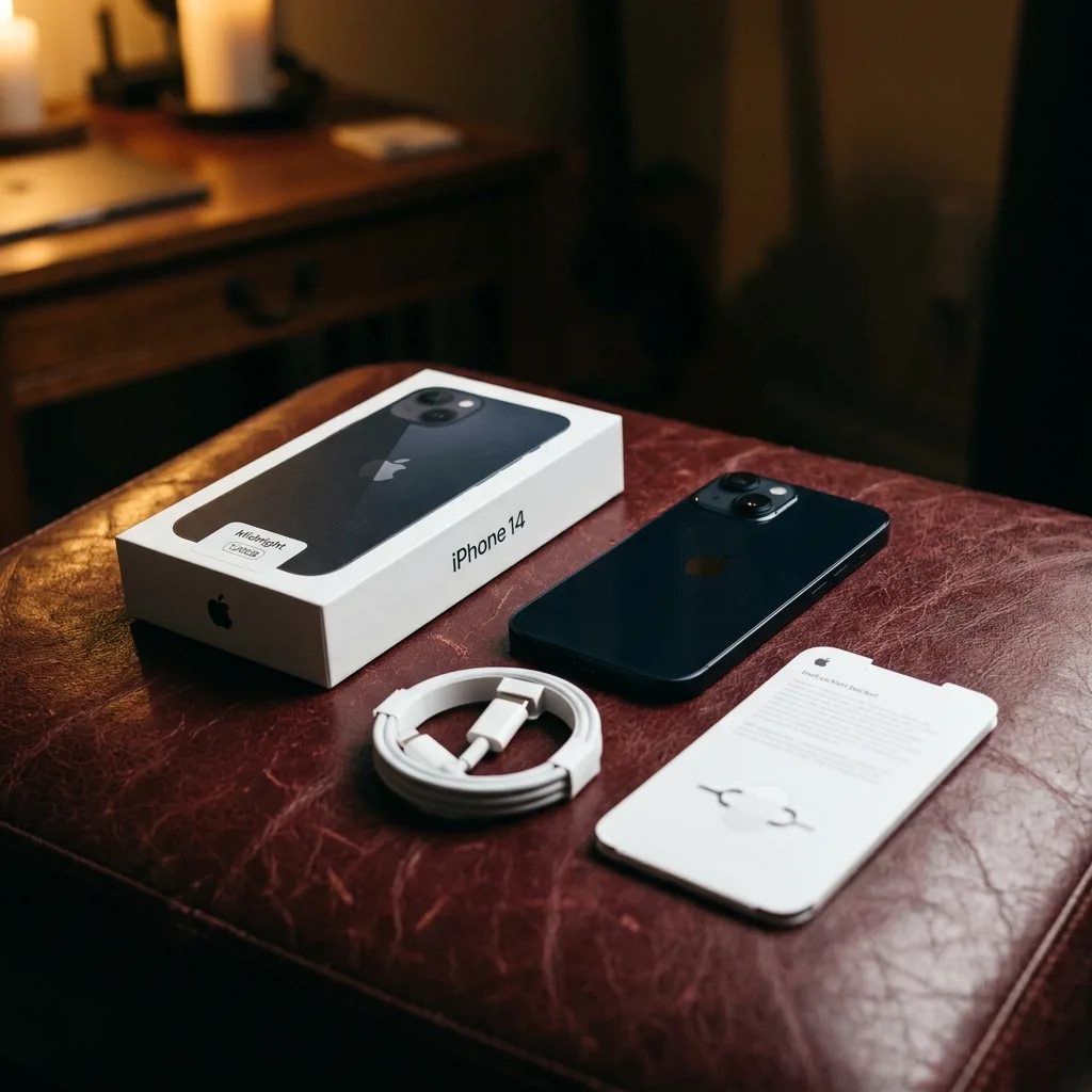 iPhone 14 128 ГБ — комплект и состояние корпуса