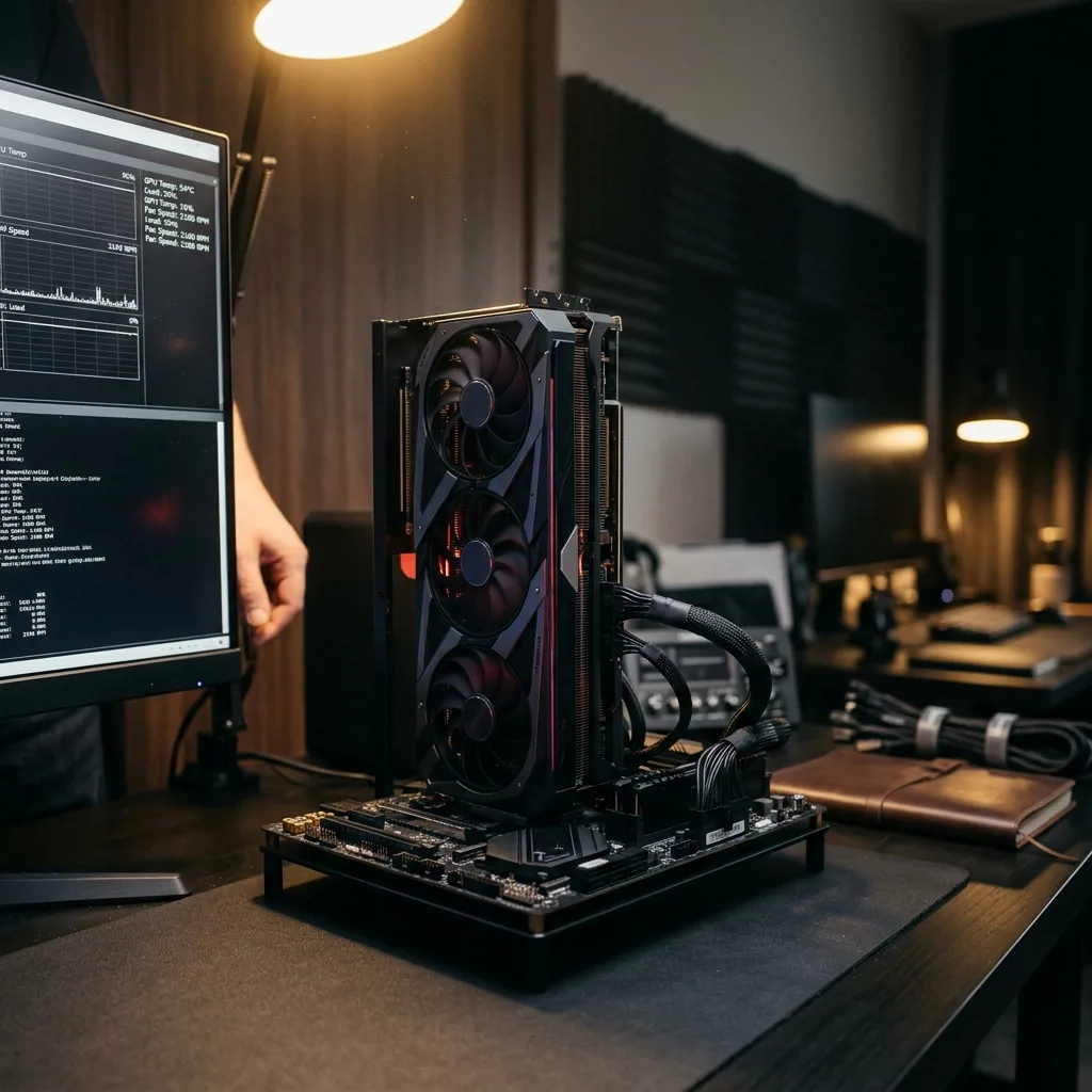 GeForce RTX 3080 на стенде диагностики в офисе Re:Скупка