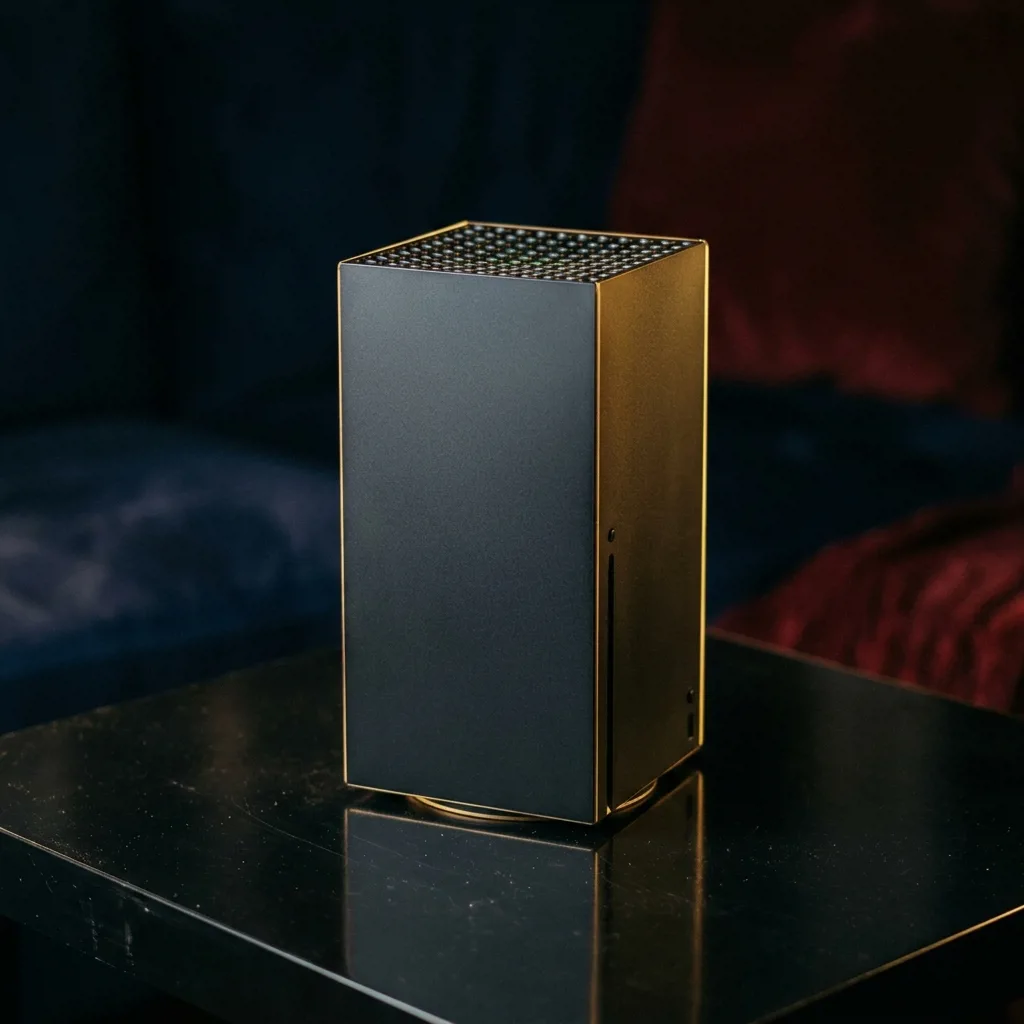 Игровая консоль Xbox Series X вертикально