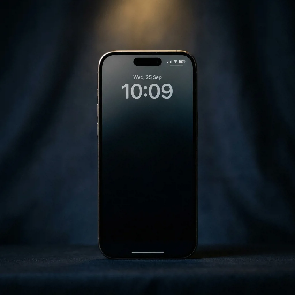 iPhone 16 Pro Max 512 ГБ — вид спереди, титановый корпус