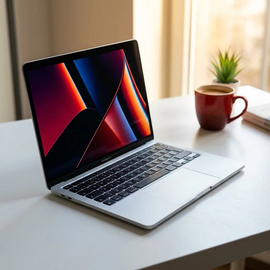 MacBook Pro 16 M1 Max на столе — диагностика при скупке в Санкт-Петербурге