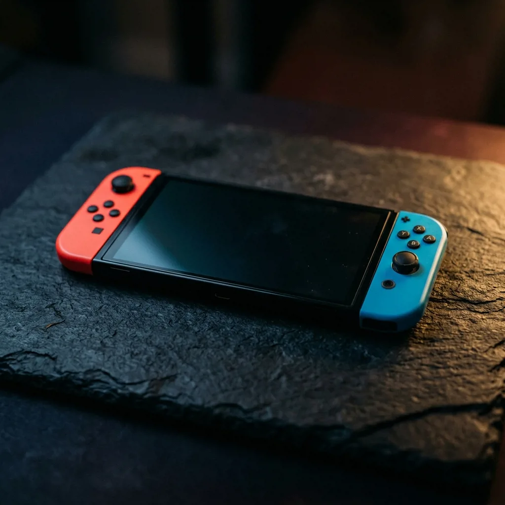Портативная консоль Nintendo Switch OLED с красными и синими джойконами