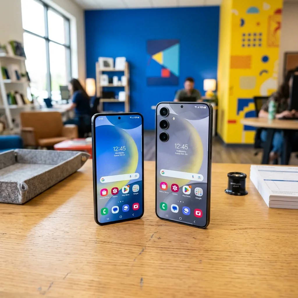 Samsung Galaxy S24 Ultra крупным планом перед оценкой в офисе скупки в Санкт-Петербурге