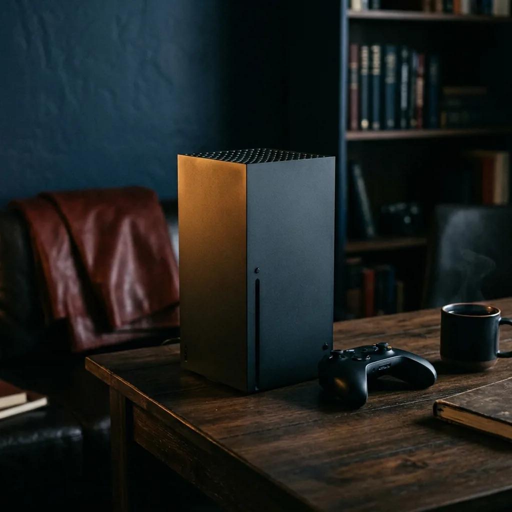 Игровая консоль Xbox Series X чёрного цвета