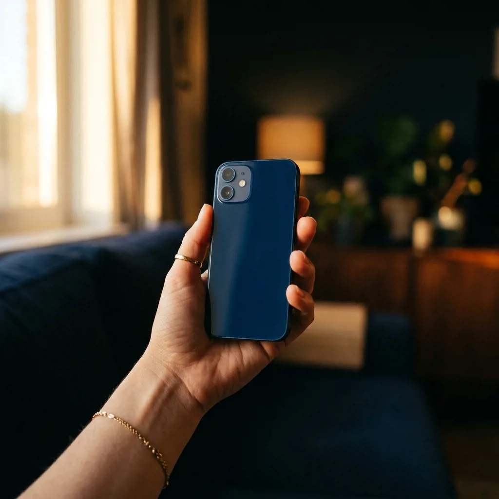 iPhone 12 mini 512 ГБ — в руке, компактный размер