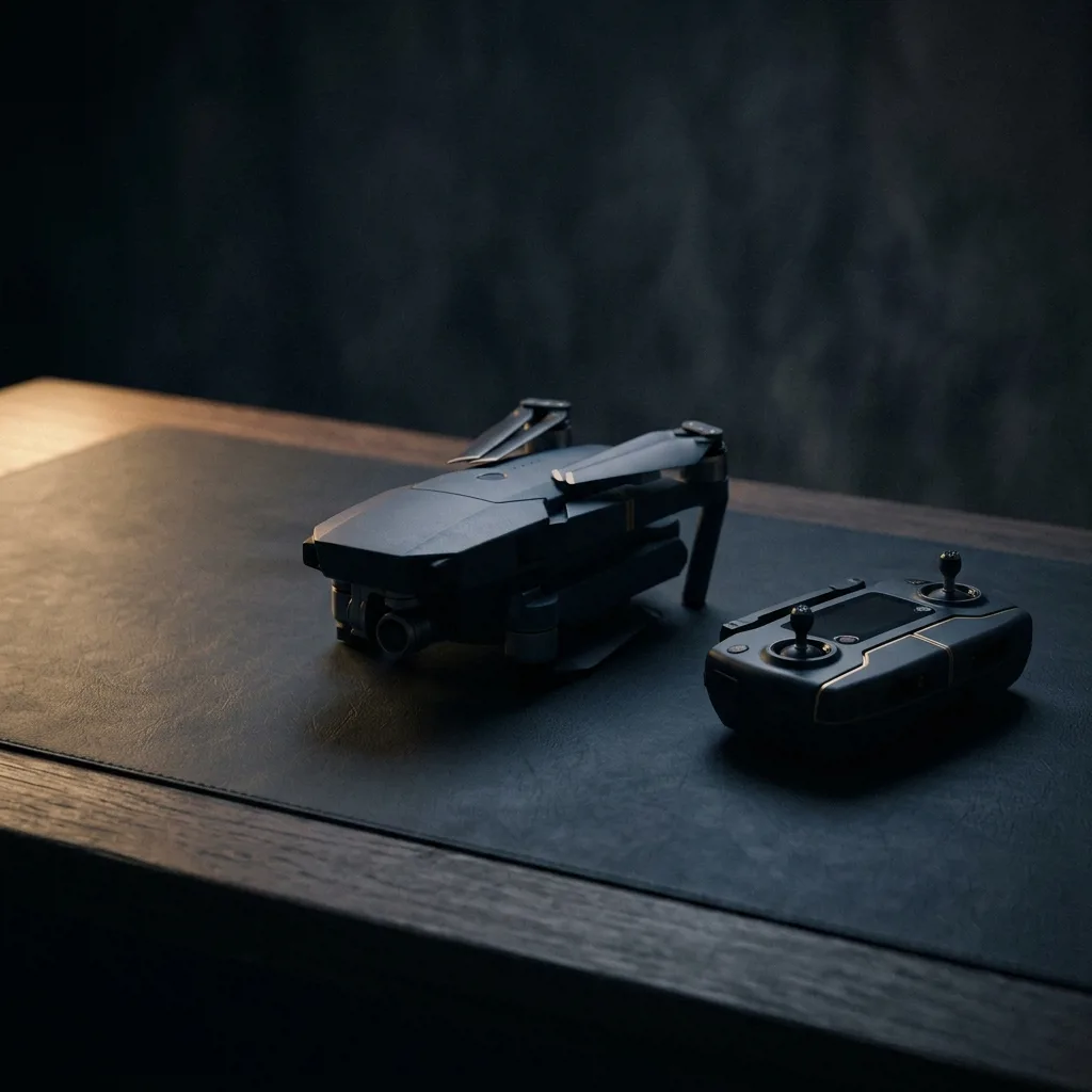 Квадрокоптер DJI Mavic на столе оценщика перед выкупом