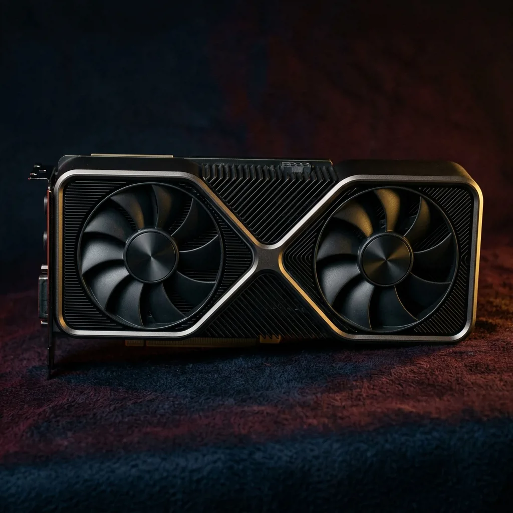 GeForce RTX 3080 — вид спереди, кулеры и корпус