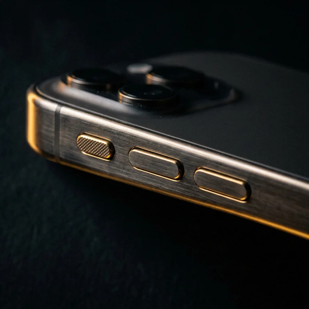 iPhone 16 Pro Max 128 ГБ — боковая грань из титана