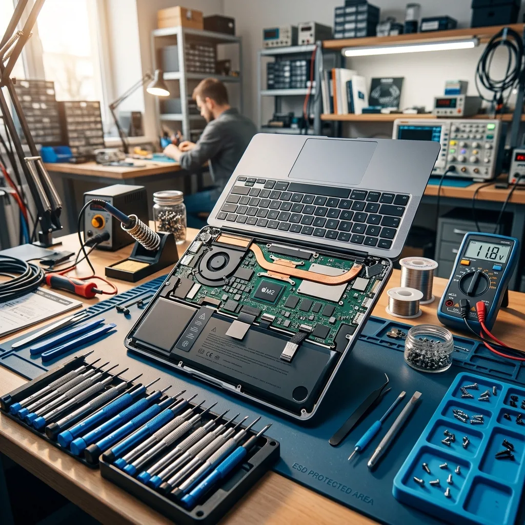 Восстановленный MacBook Air 13 M2 8/256 ГБ в отличном состоянии