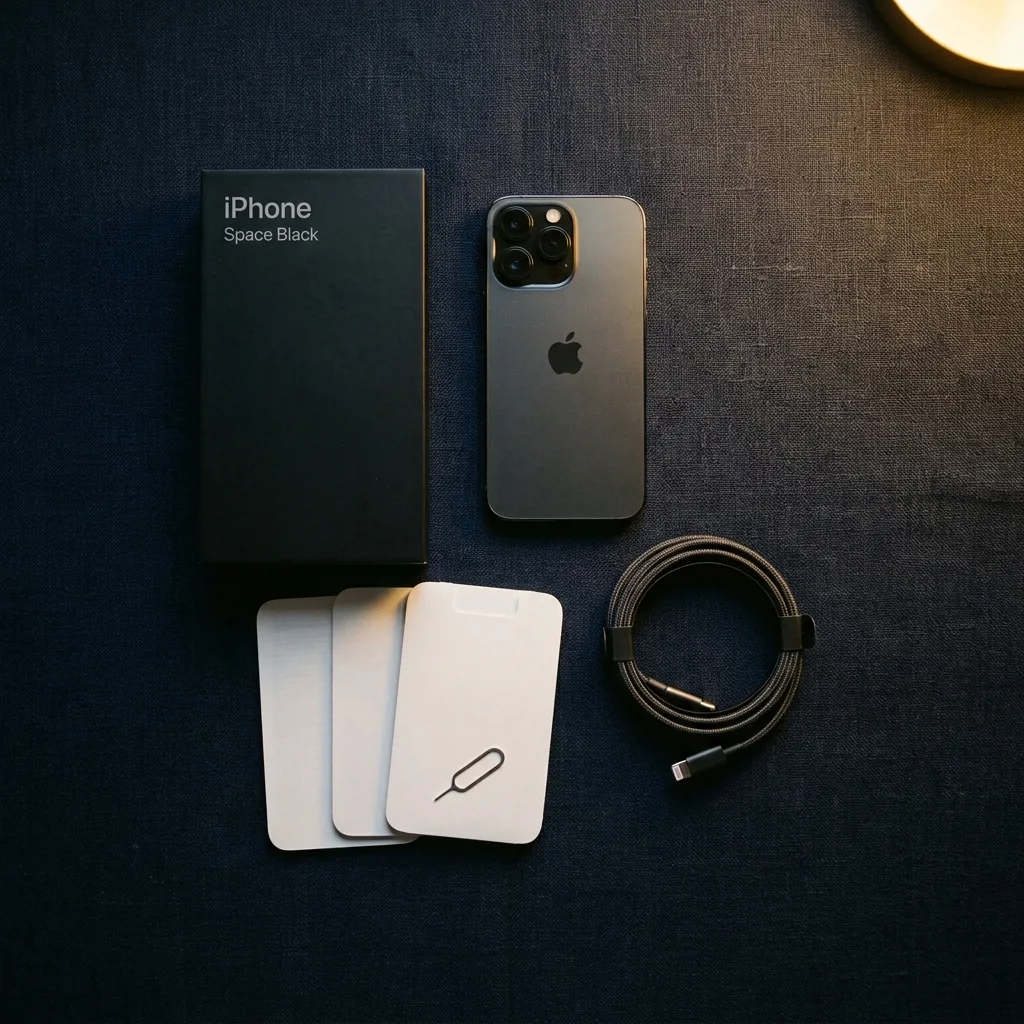 iPhone 14 Pro 128 ГБ — комплект поставки и коробка