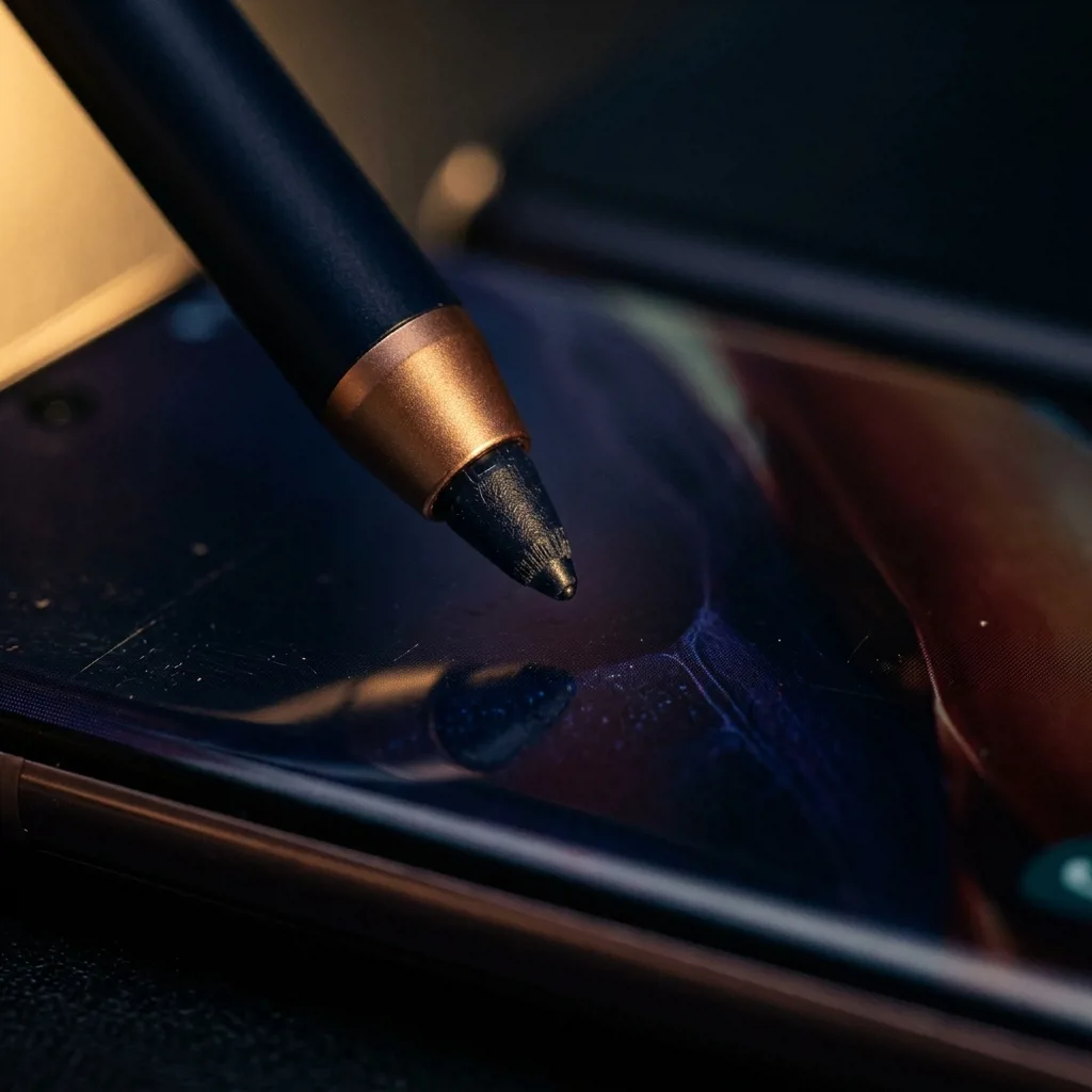 Стилус S Pen на экране Samsung Galaxy Note 20