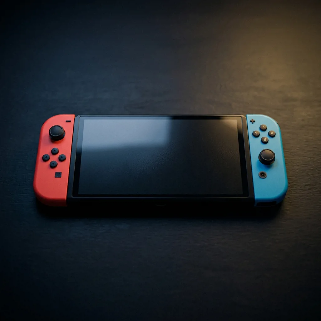 Портативная консоль Nintendo Switch OLED с красными и синими Joy-Con