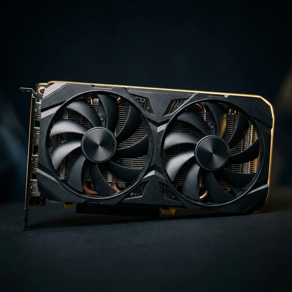 GeForce RTX 4060 вид спереди — кулеры и корпус