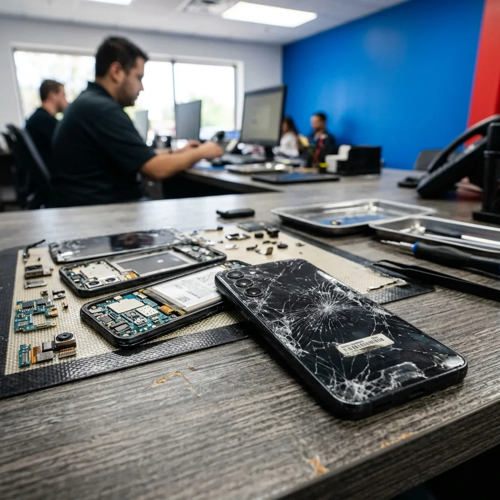 Разбитый Samsung Galaxy S23 — выкуп на запчасти