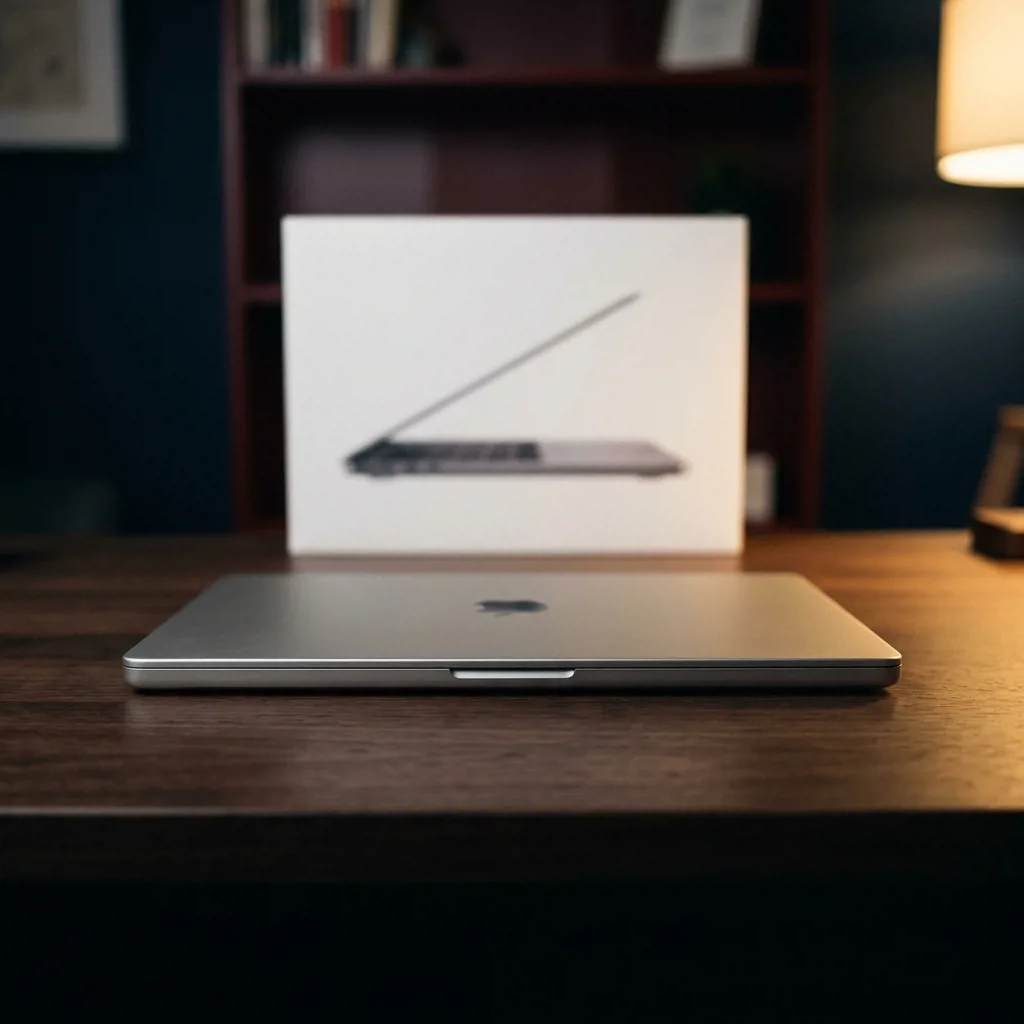 MacBook в состоянии как новый — вид спереди