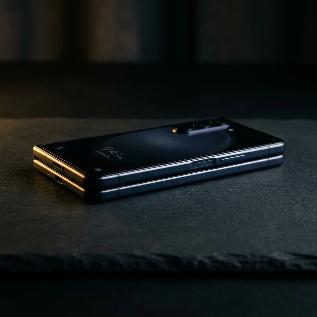 Samsung Galaxy Z Fold 5 в сложенном состоянии, вид на внешний экран