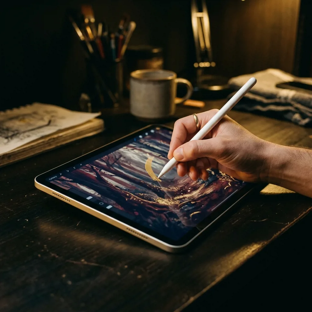 iPad Air 5 с Apple Pencil для рисования и заметок